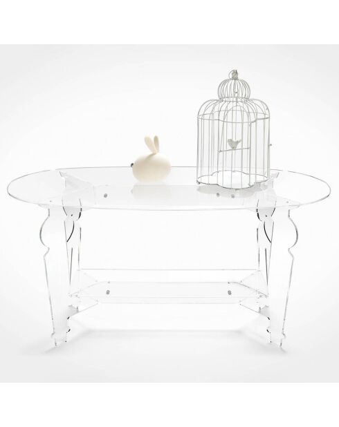 Table Basse Servio transparente - 99.5x48x50 cm