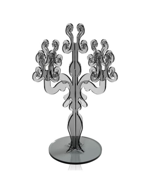 Candeliere Vittoriale trasparente - 46x46x73 cm