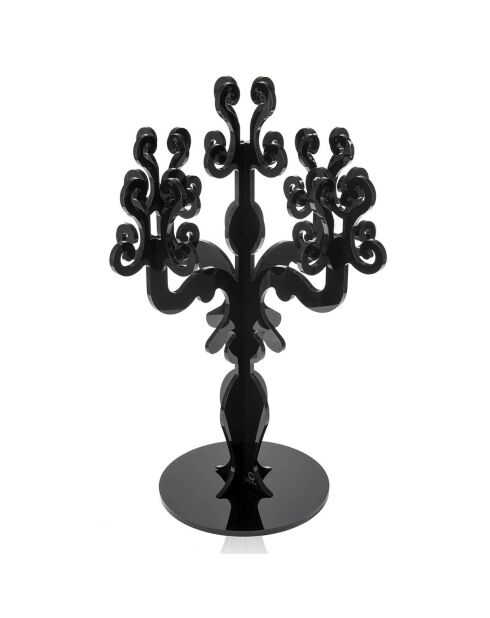Chandelier Vittoriale transparent/noir - 46x46x73 cm