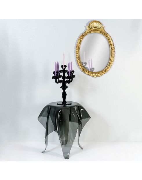 Chandelier Vittoriale transparent/noir - 25x25x33 cm