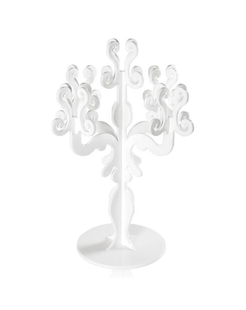 Chandelier Vittoriale transparent/blanc - 25x25x33 cm