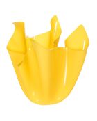 Vase Drappeggi transparent/jaune - 22x22x21 cm