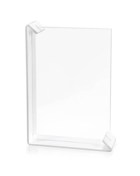 Cadre Photo Sebastiao transparent/blanc - 22x7x32 cm