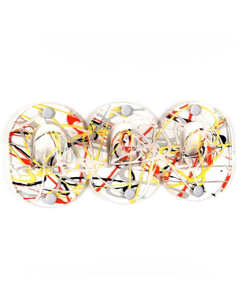 Porte-manteau Clips multicolor - 28.5x3.5x12.7 cm
