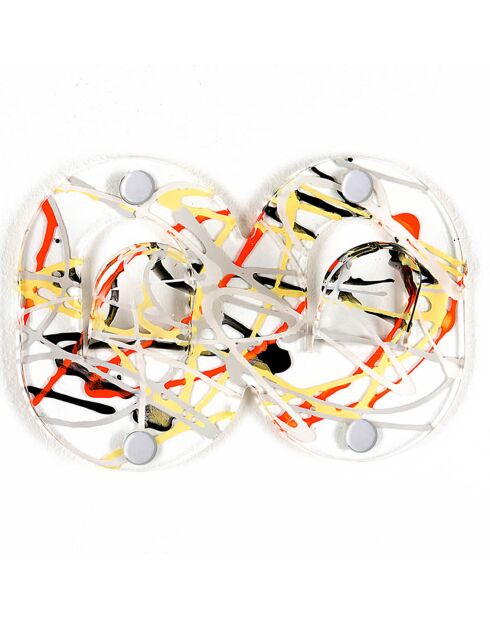 Porte-manteau Clips multicolor - 19x3.5x12.7 cm