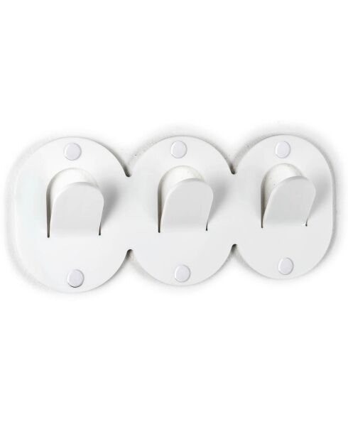 Porte-manteau Clips blanc - 28.5x3.5x12.7 cm