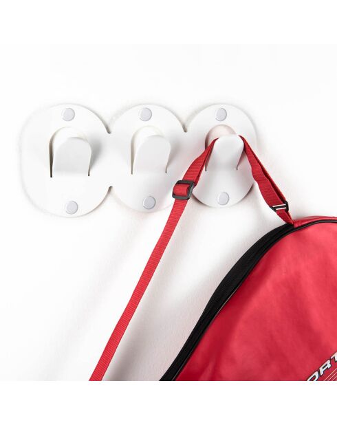 Porte-manteau Clips blanc - 28.5x3.5x12.7 cm