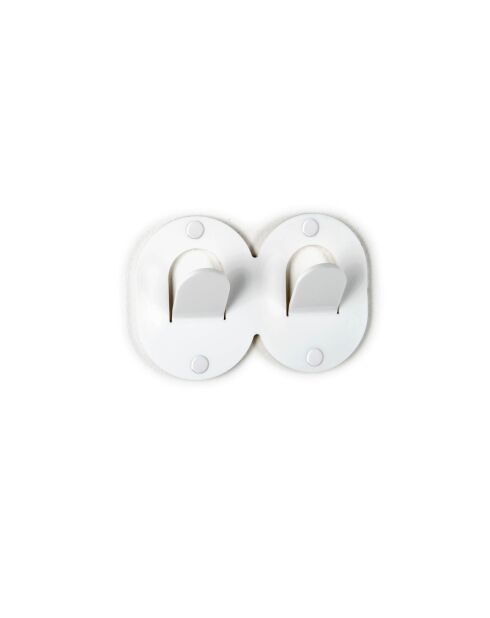 Porte-manteau Clips blanc - 19x3.5x12.7 cm
