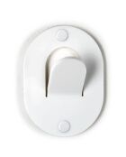 Porte-manteau Clips blanc - 9.5x3.5x12.7 cm