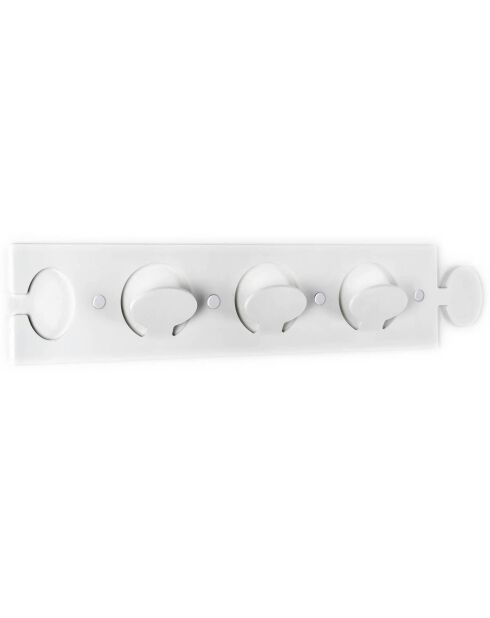 Porte-manteau Puzzle blanc - 56x3.5x12 cm