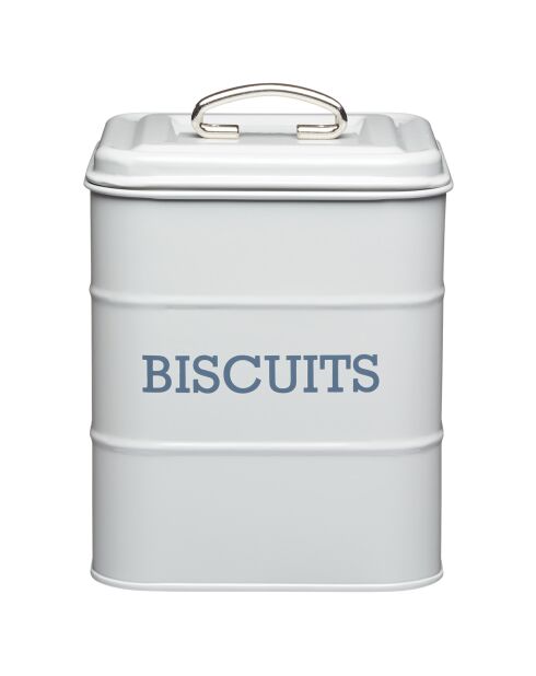 Caja de galletas gris - 14,5x14,5x19,5 cm