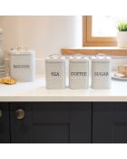 Caja de galletas gris - 14,5x14,5x19,5 cm