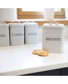 Caja de galletas gris - 14,5x14,5x19,5 cm