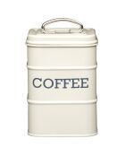 Caja de café color crema - 10,5x11x18 cm