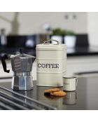 Caja de café color crema - 10,5x11x18 cm