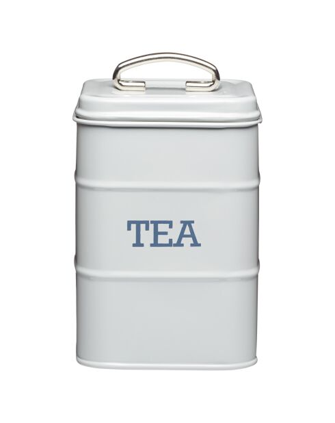 Caja de té gris - 10x10x19 cm