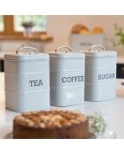 Scatola da tè grigia - 10x10x19 cm