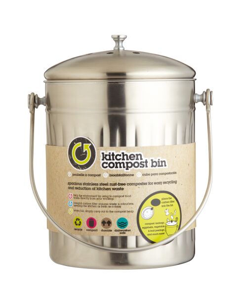 Grijze composteerbak - 5 L