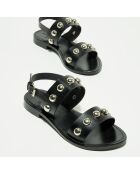 Sandales en Cuir Yaha noires