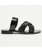 Mules en Cuir Cora noires