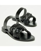 Mules en Cuir Cora noires