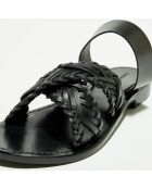 Mules en Cuir Cora noires