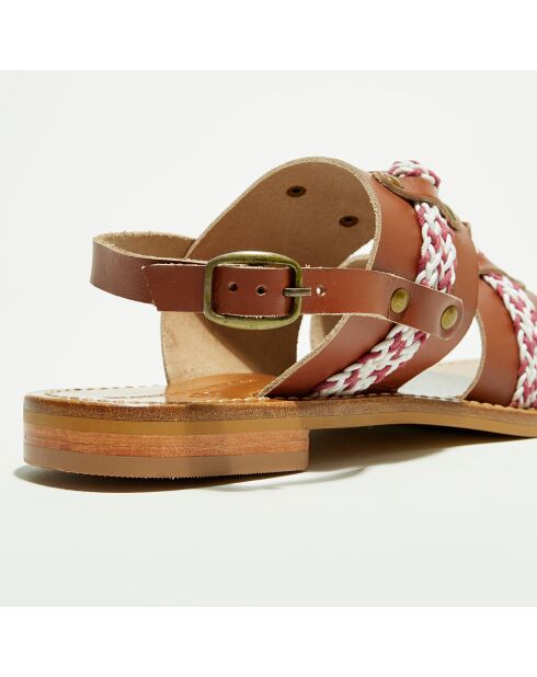 Sandalen Bella aus camelfarbenem Leder