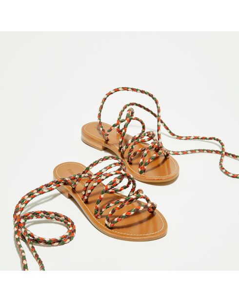 Veelkleurige leren muiltjes van Miumiu