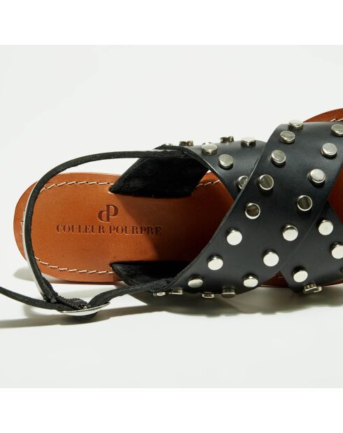 Sandales en Cuir Léa noires