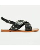 Sandales en Cuir Léa noires