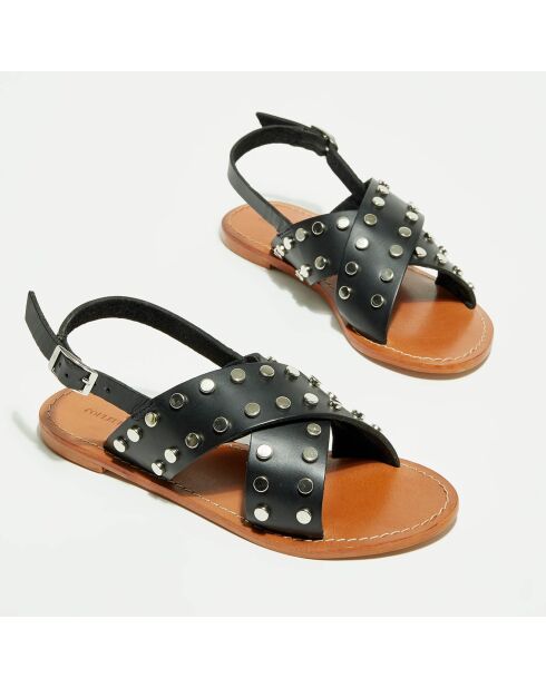 Sandales en Cuir Léa noires