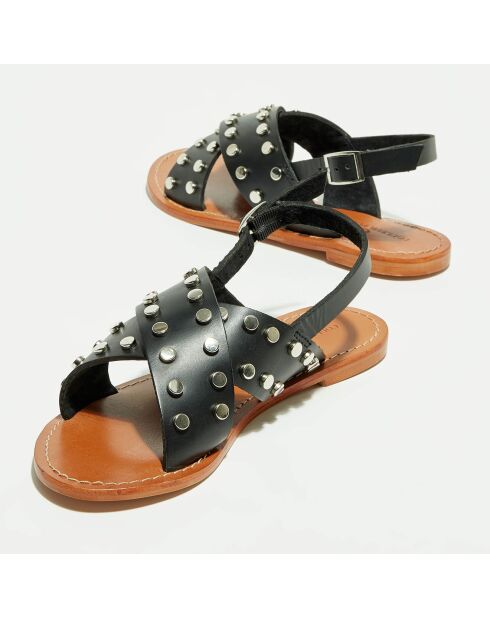 Sandales en Cuir Léa noires