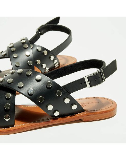 Sandales en Cuir Léa noires