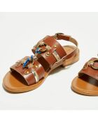 Sandales en Cuir Bea camel