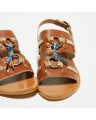 Sandales en Cuir Bea camel