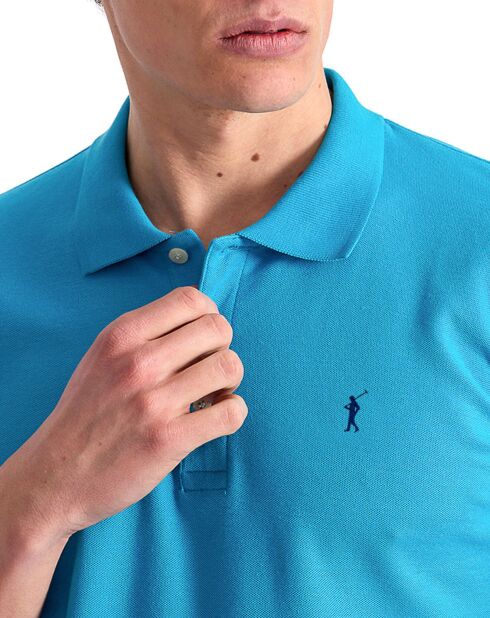 Polo Mini Rigby bleu turquoise