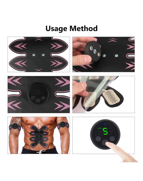 Set de 3 électrostimulateurs musculaires violets