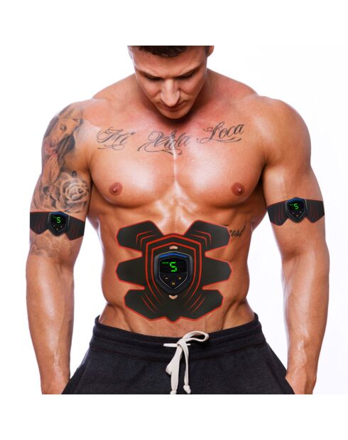 Set de 3 électrostimulateurs musculaires rouges
