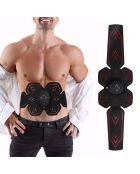 Ceinture électrostimulation musculaire abdominale noire