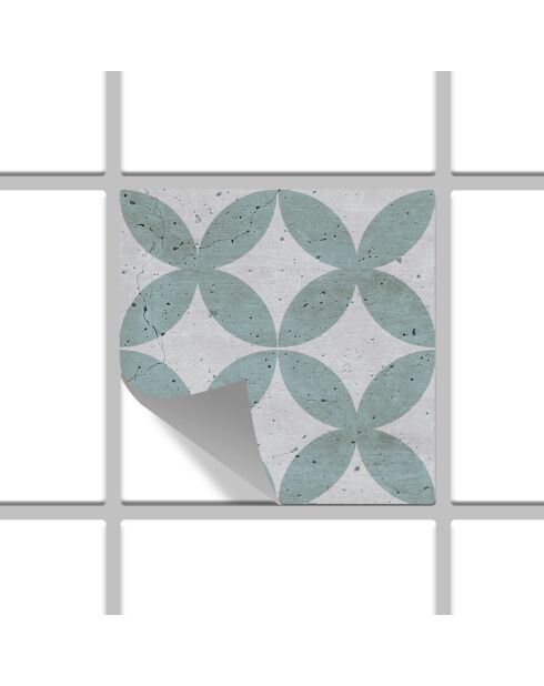 24 Stickers mosaïque Provenza 1 multicolores - 10x10 cm