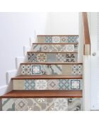 24 Stickers mosaïque Provenza 1 multicolores - 20x20 cm