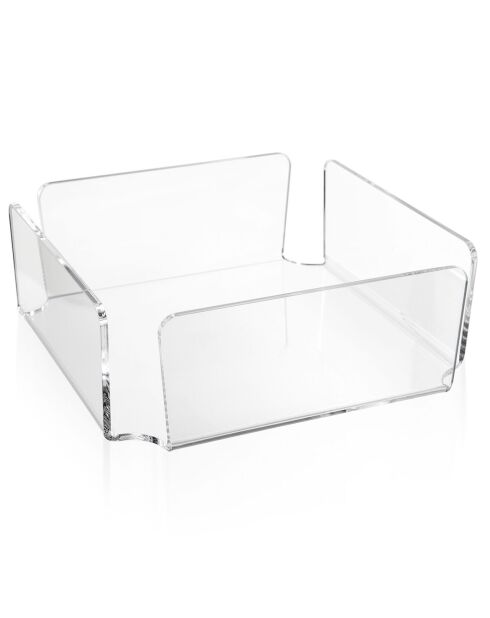 Porte-Serviettes de table Bon Ton transparent - 22x22x7.5 cm