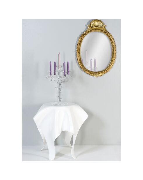 Candeliere Vittoriale trasparente - 25x25x33 cm