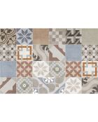 24 Stickers mosaïque Provenza 2 multicolores - 15x15 cm