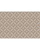 24 Stickers mosaïque Romano marron/beige - 10x10 cm