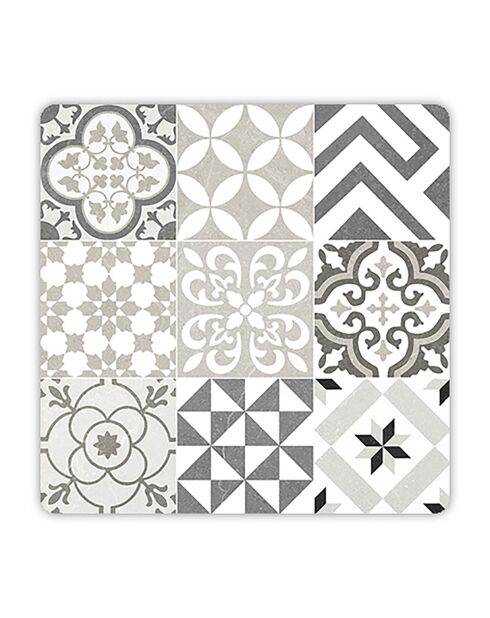6 Dessous de verre carrés Mosaique Provenza 6 multicolores - 10x10 cm
