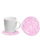 6 Dessous de verre ronds Art-ofcó roses - D.10 cm
