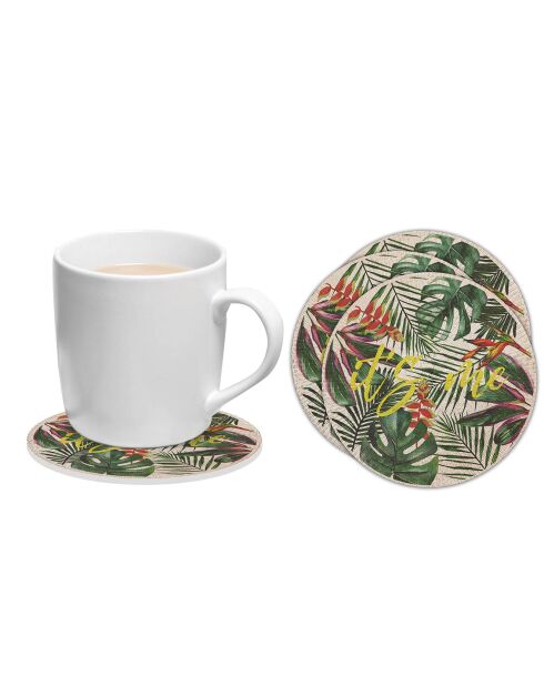 6 Dessous de verre ronds It´s me multicolores - D.10 cm