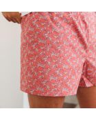 Short Hugo rouge corail