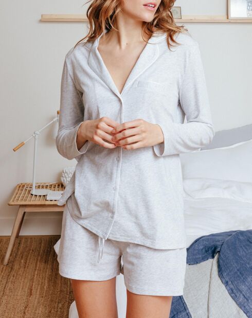 Short Sybille gris chine